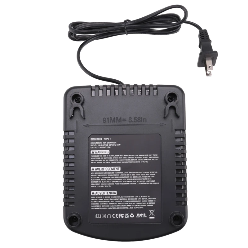 ل الحرفي 20 فولت 2A شاحن بطارية ليثيوم أيون CMCB102 قابلة للشحن أداة السلطة شاحن بطارية ليثيوم المزدوج USB