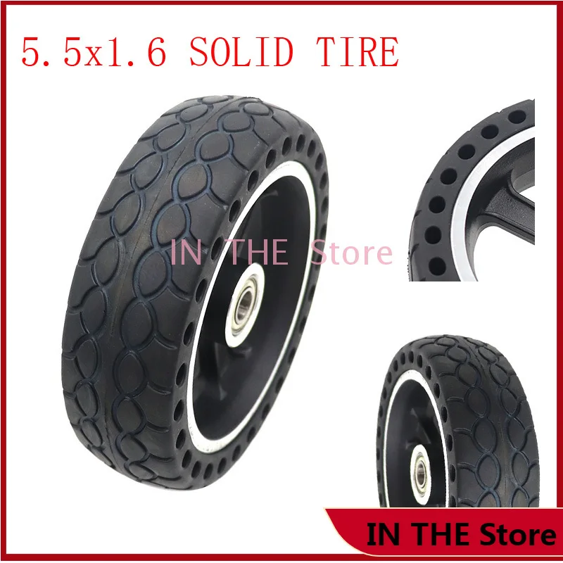 5.5x1.6 Honeycomb Solid Tire For 5.5 Inch Xiaomi Mijia M365 PRO Rear Hub Electric Scooter Wheel  