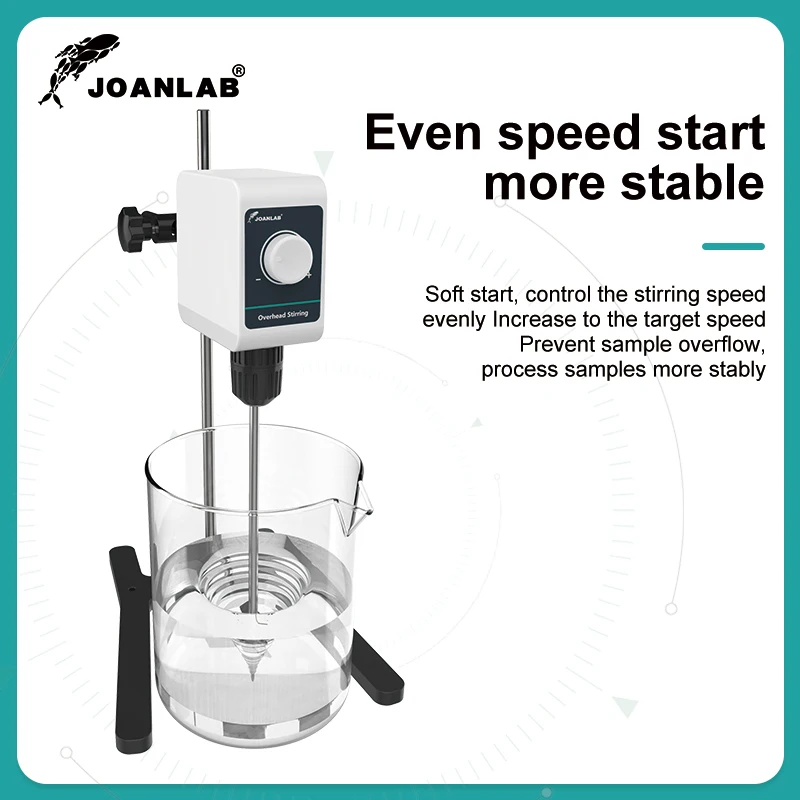 JOANLAB 오버헤드 교반기 디지털 디스플레이 전기 믹서 교반기 실험실 조절 높이 5/10L 1200rpm 110/220V