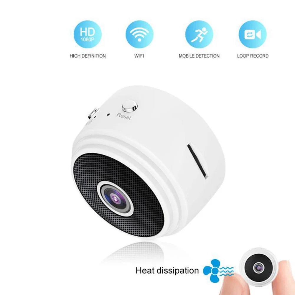 

Беспроводная Wi-Fi камера видеонаблюдения с ночным видением 1080P HD, обнаружением движения, перезаряжаемая, для использования внутри помещений