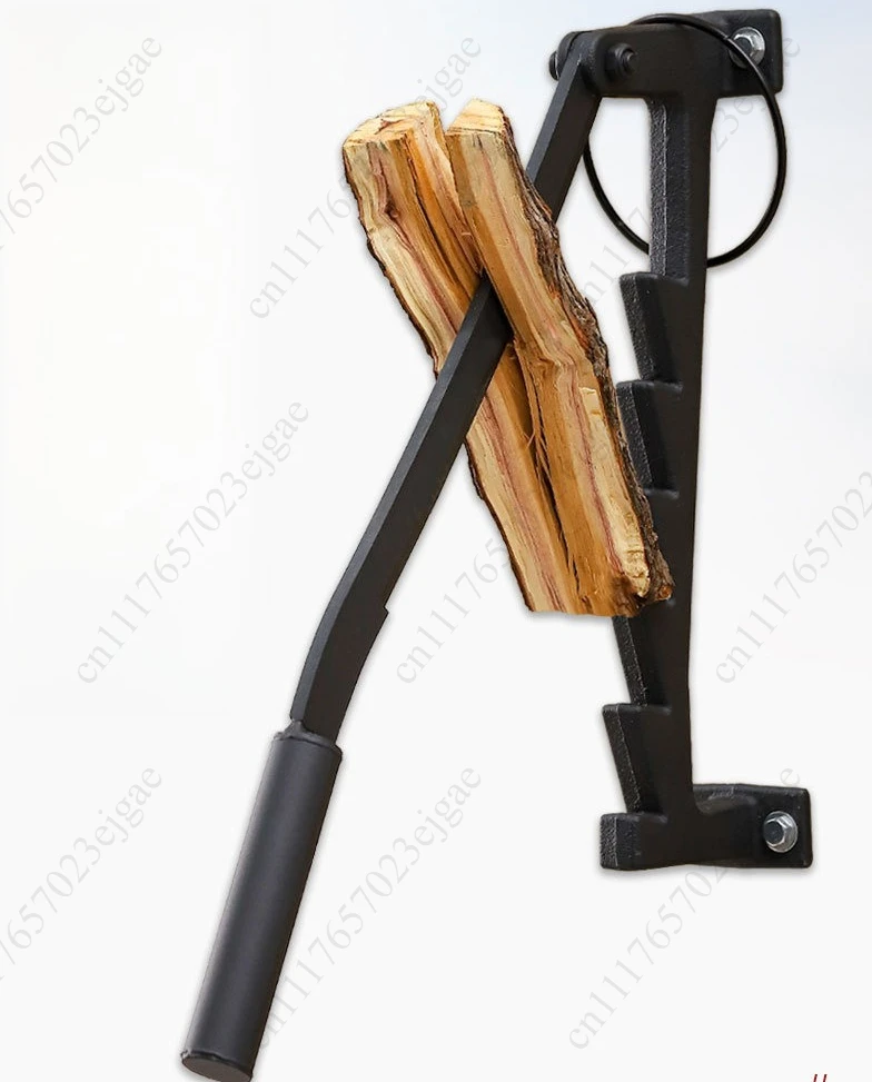 Firewood Kindling Splitter Wall Mounted Firewood Splitter High Carbon Steel Kindling Wood Log Cutter Wall Mounted Log Splitter