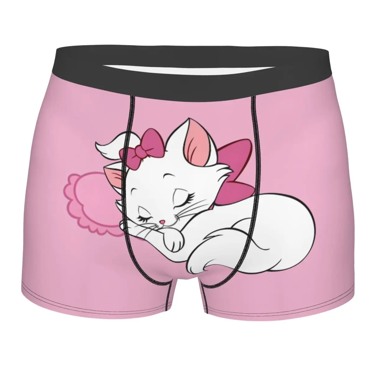 

Custom The Aristocats Boxer Shorts For Homme 3D Printed Cat Manga Underwear Panties Briefs Soft Underpants