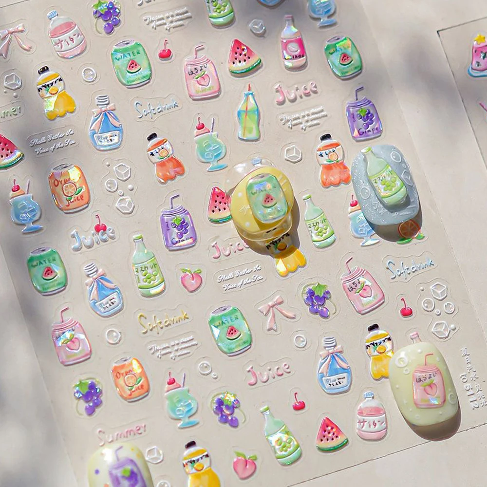 Adesivo per nail art 5D Bowknot di lusso Elegante nastro bianco Archi Nodi di seta lucidi Perle Stelle scintillanti Decalcomanie per manicure per unghie fai da te