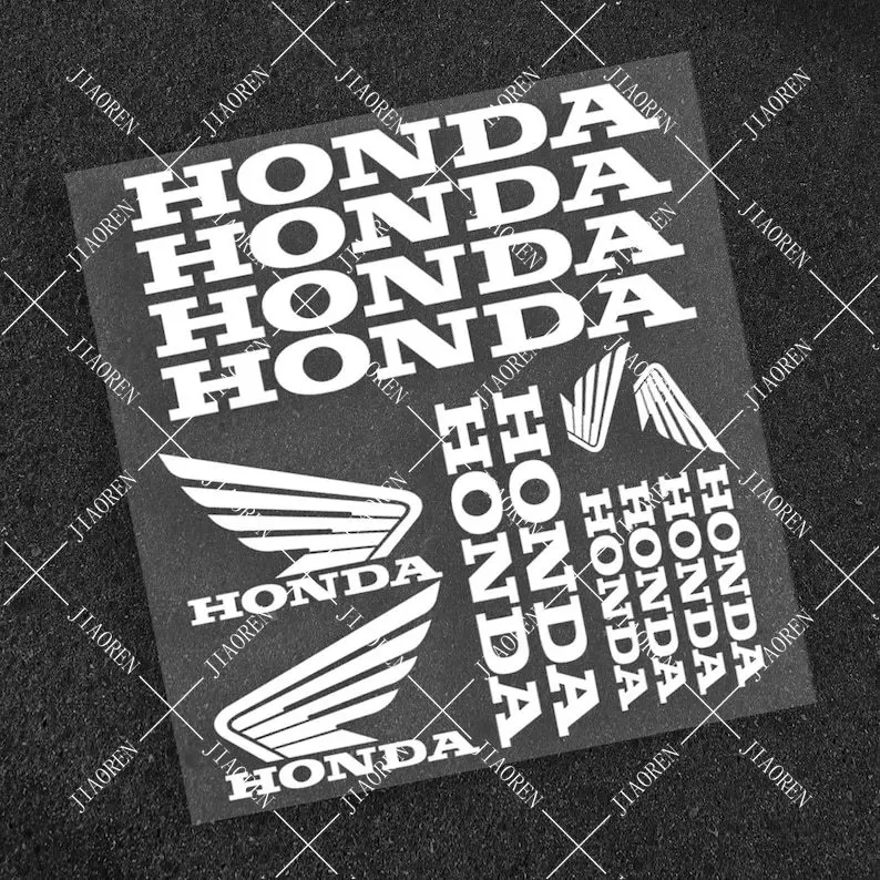 Vinyl Honda Sticker Wing Decal Motorcycle Logo Kit #2 image 2