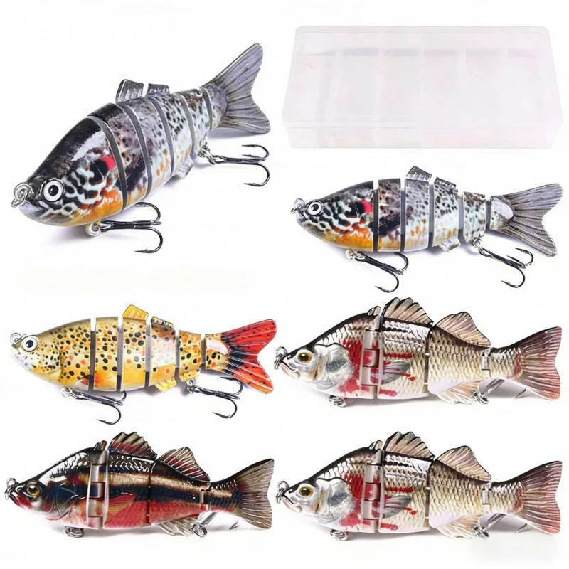 

6PCSMulti-Section Fake Bait Set Long Casting Vibrating Sinking Pencil Lure Bionic Fishing for Topmouth Culter Bass Sinking Penci