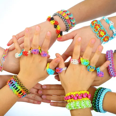 Pantone Color Western European Style Rubber Band Rainbow Knitting Machine Bracelets Loom Bands Arts & Crafts, DIY Toys