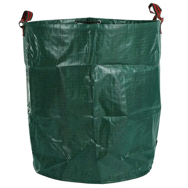 270L Garden Waste Bag Large Strong Waterproof Heavy Duty Reusable Foldable Rubbish Grass Sack