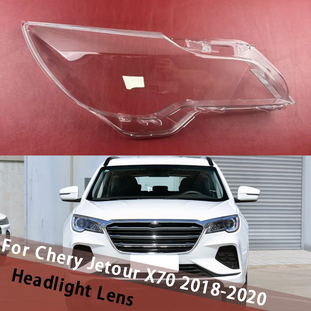 

For Chery Jetour X70 2018 2019 2020 Headlight Cover Clear Lampshade Headlamp Shell Plexiglass Replace Original Lens Housing