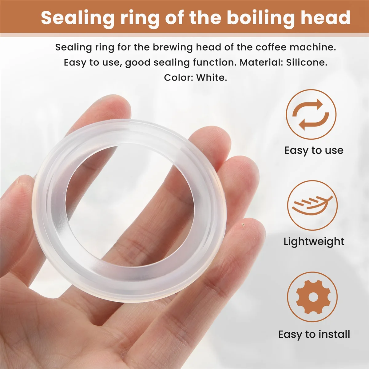 Anel de vedação de junta de fermentação de silicone para máquina de café expresso universal acessório profissional parte selo de fermentação espresso