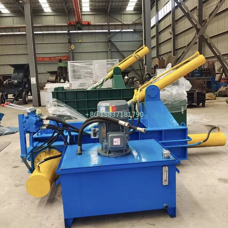 Hydraulic Baler Compactor High Operating Efficiency Baling Machine Baler Scrap Metal Balers Customized Mobile Car Baller Machine
