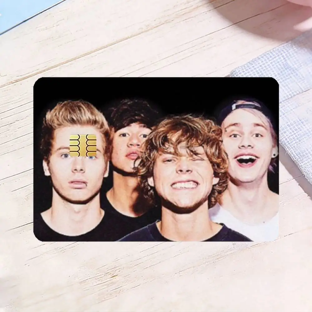 5 5SOS S-Seconds of S-Summer HD Waterproof Card Skins Protective Stickers for Credit Bank Game Cards