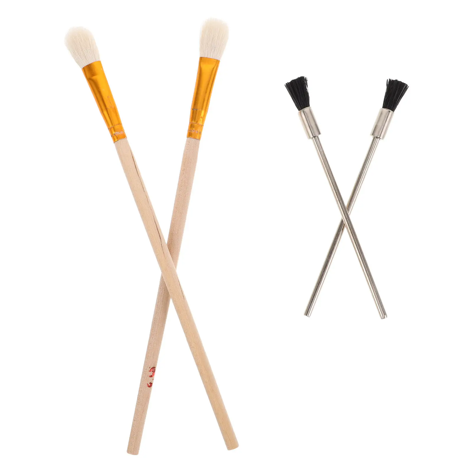 4Pcs Airbrush Cleaning Kit Versatile Small Scrub Brushes for Airbrush Accessories Nozzle Parts Precision Cleaning Tools