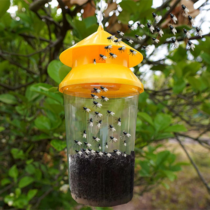 Nowa pułapka na muchy owocowe Plastikowa pułapka na drosophila Anti Fly Fruit Fly Killer Catcher Sad Pułapka na owady Zwalczanie szkodników do sadów