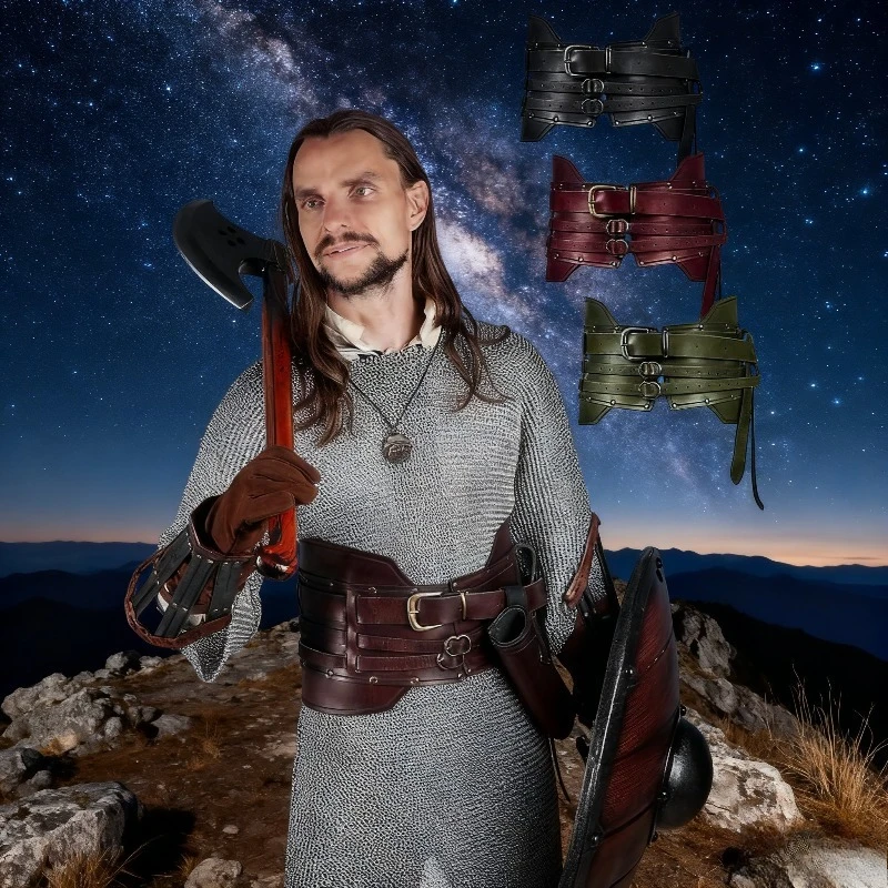 Renaissance Medieval Knight Waistband Retro Combat Men's Waistband Court Dress Role-playing