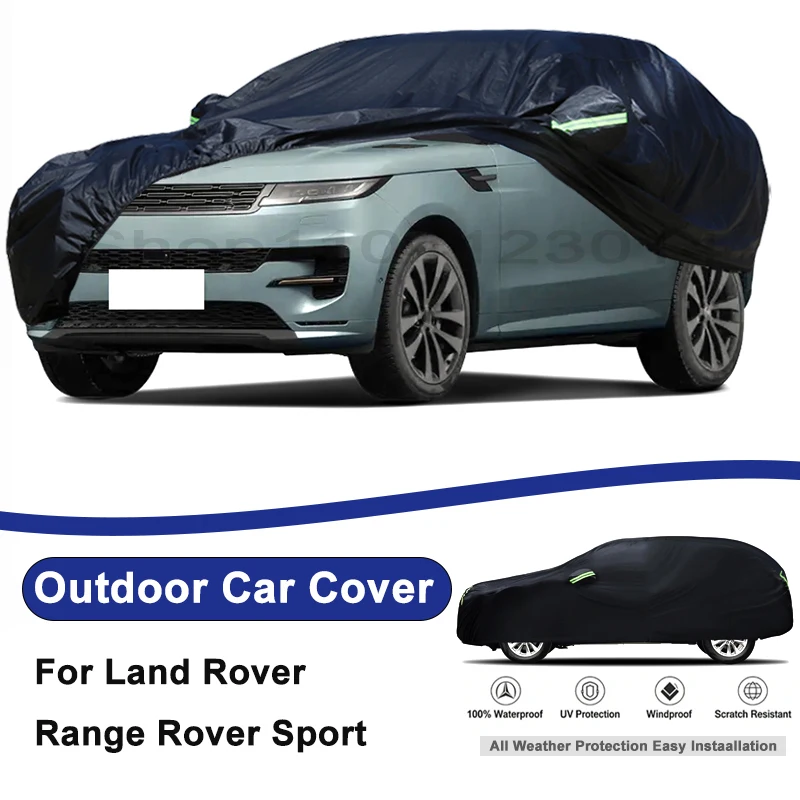 

Outdoor Full Car Cover For Land Rover Range Rover Sport with Reflective Strips Waterproof Snowproof Dustproof UV Protection Auto