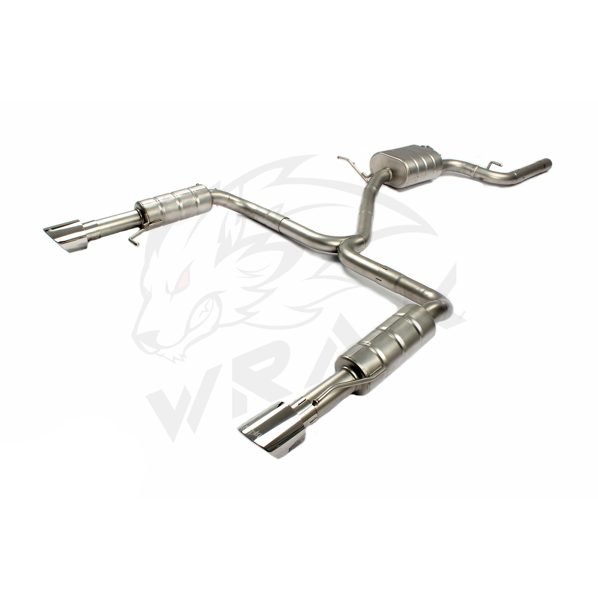 

Выхлоп WRAX из нержавеющей стали Catback для VW CC 1.8 2.0 с клапанами Поддержка настройки