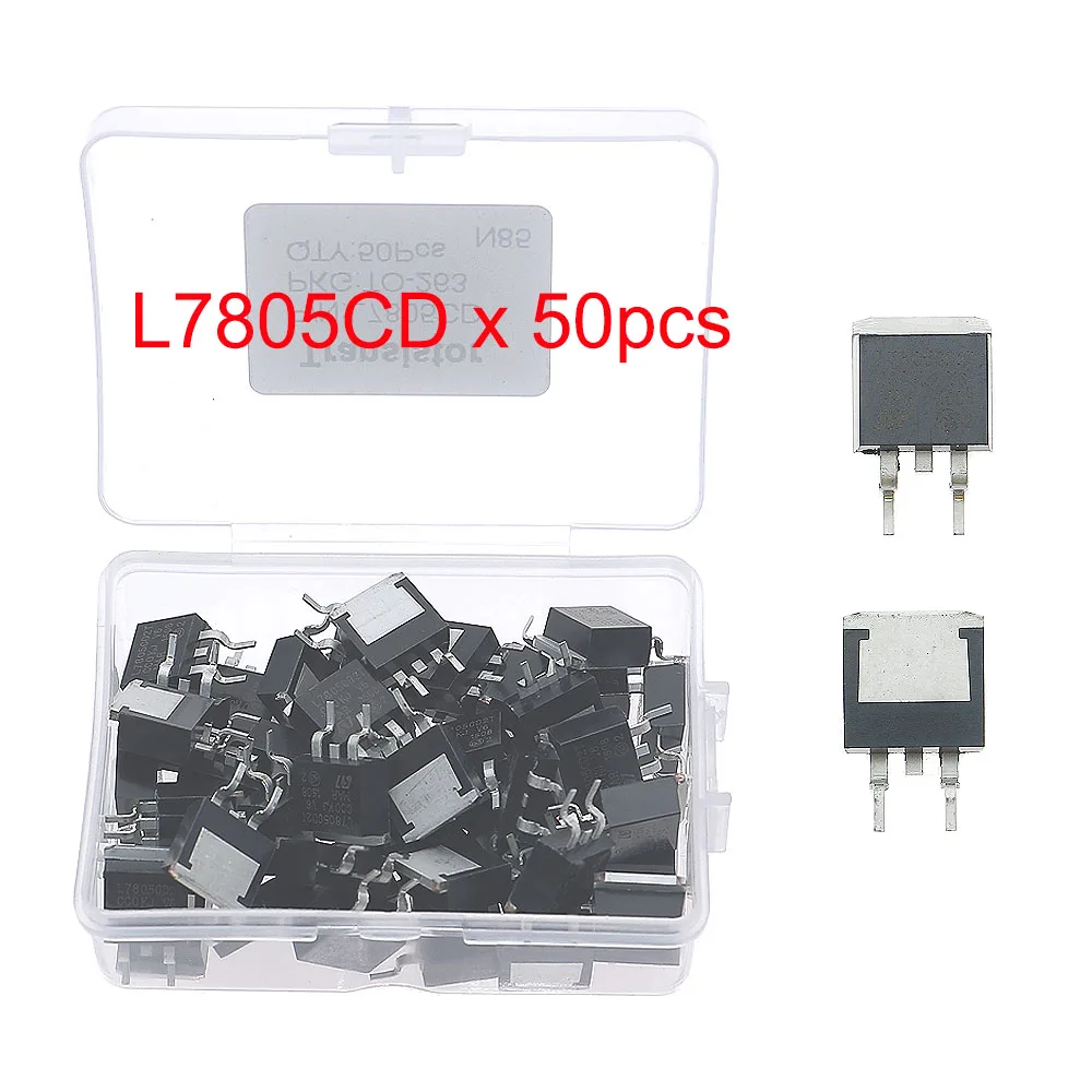 50pcs TO263 Triode Transistor L7812 L7815 L7818 L7824 7905 LM317D L7805 L7806 7912 7915 7924 L7808 L7809CD