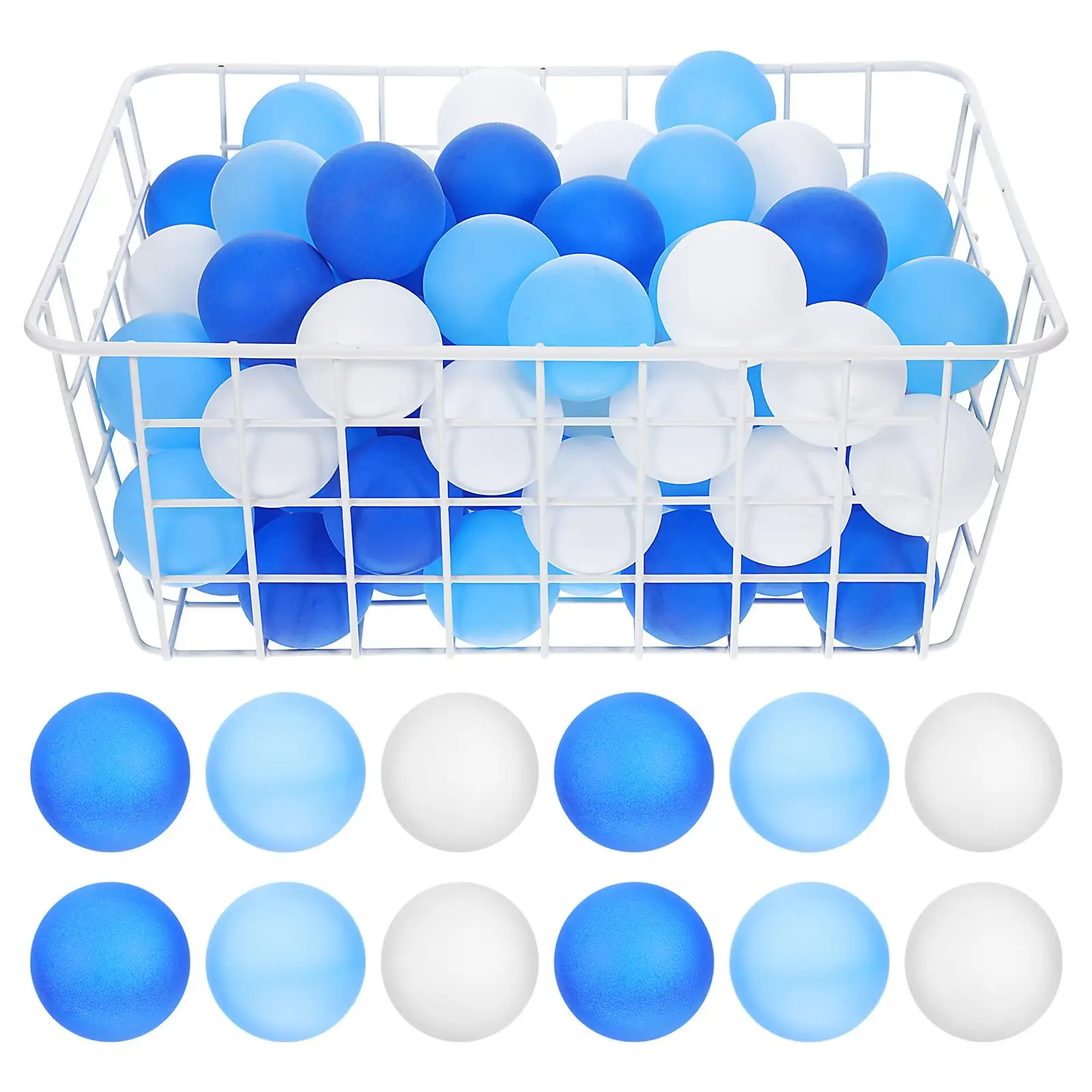 

120 Pcs Frosted Table Tennis Balls Colored PP Material Small Plastic Balls for Pong Training Party Props Vibrant Colors