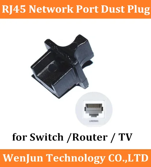 RJ45 network port large handle dustproof plug network cable female interface switch router Dust plug computer tv universal