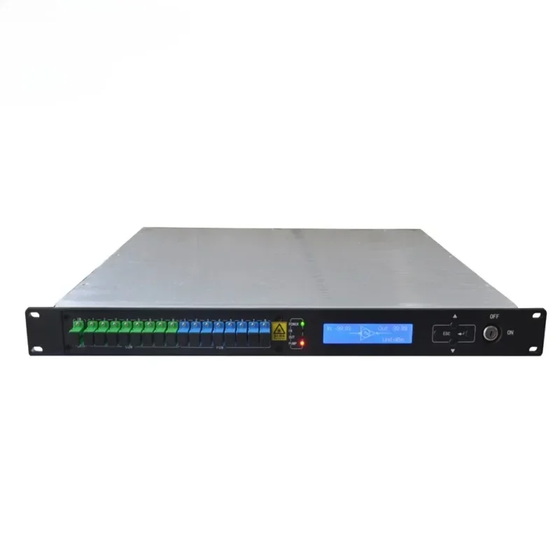 

FTTH 1550nm 1U CATV 8 ports 19dBm WDM optical amplifier PON EDFA