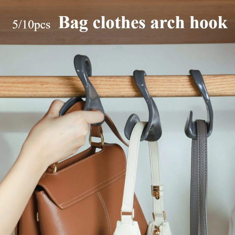 Hanger Hooks Arched hooks Wide Multi-purpose Connecting hooks Space-saving Hats Scarves Shawls Clothes bags Clothes Storage