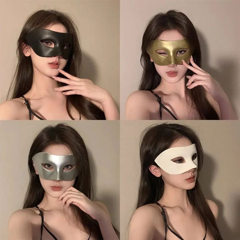 Seksowna maska na pół twarzy dla kobiet i mężczyzn, rekwizyt do cosplayu, na Halloween, Boże Narodzenie, karnawał, bal maskowy, akcesoria do maski cosplay.