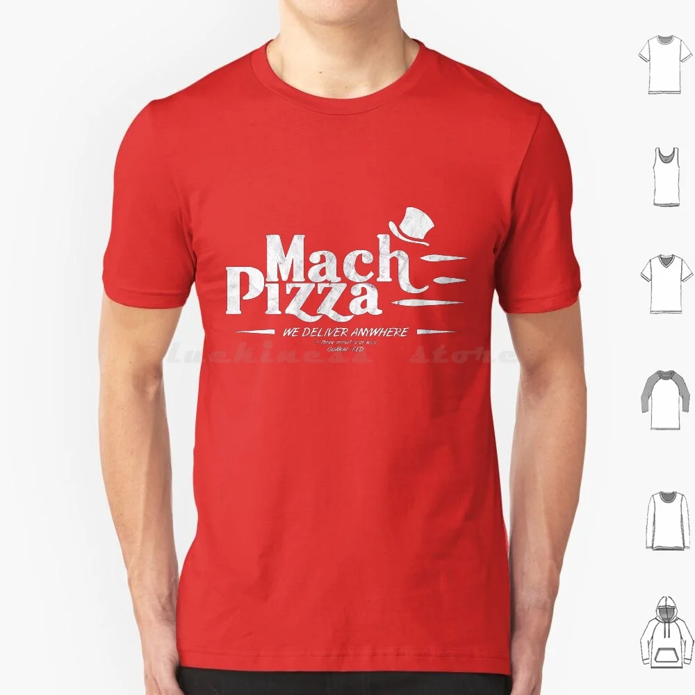 Mach Pizza ( Earthbound ) T Shirt Cotton Men Women DIY Print Earthbound Mother Mach Pizza Logo Restaurant Delivery Ness Paula