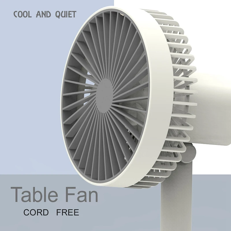 USB Handheld Charging Office Desktop Shaking Head Electric Fan Portable Student Dormitory Brushless Silent Small Fan