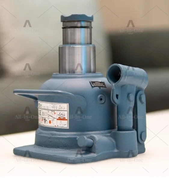 Low-profile hydraulic jack for forklifts, cars and trucks, with a capacity of 10 tons.