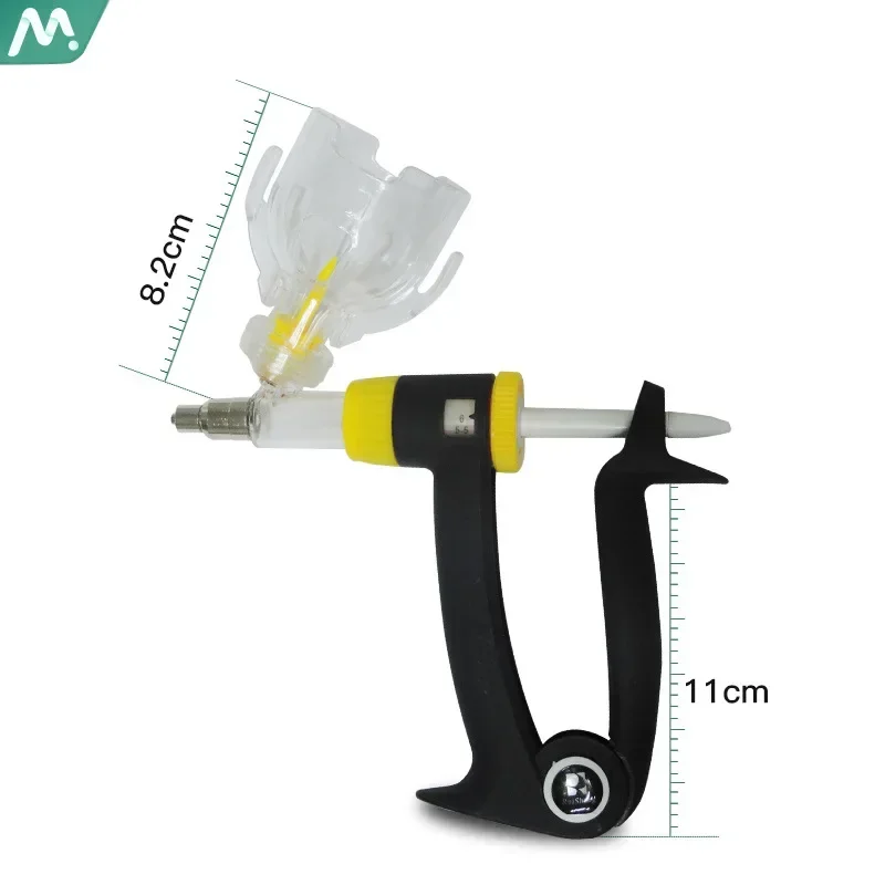 A Animal Vaccine Continuous Syringe Device Adjustable Bottle Insertion Type Automatic Needle Cylinder For Chickens