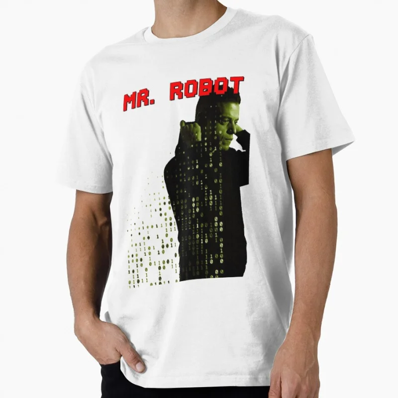 

Mr Robot tv show Gift t shirt for man Graphic clothes 1222 Men's All size tops S-6XL 100% Cotton printed Tee