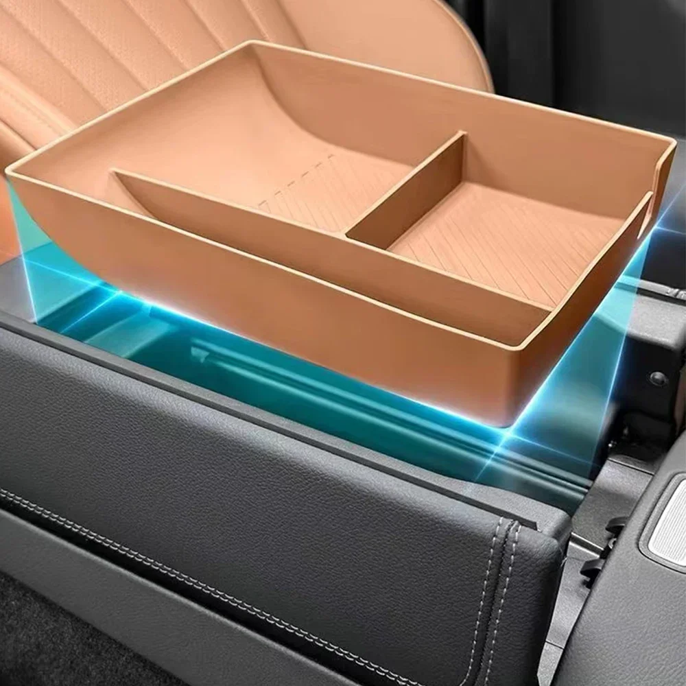 For Mercedes-Benz E-Class W214 E300L E260L 2024 Car Central Control Armrest Box Silicone Storage Box Automotive Interior Supplie