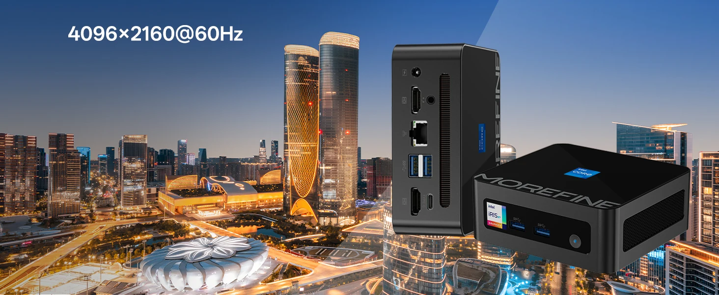 MOREFINE M9 PRO Mini PC, 12th Gen Intel Core i5-12450H/19-12900H/i5-13500H High Performance Mini Desktop Computer