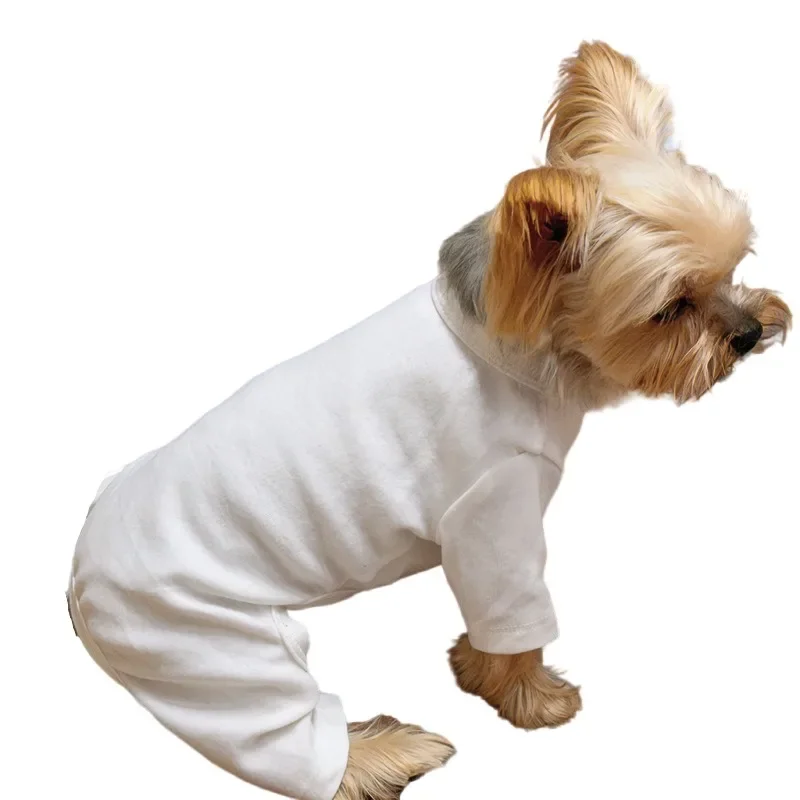 Pijama de cachorro pequeno para pet, macacão para cachorro, yorkie, pomeranian, maltês poodle bichon, roupas de pet francesas, macacão