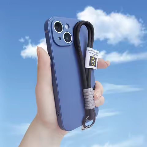 For Samsung S8 S9 S10 S11 S21 S22 S23 S24 plus Ultra FE Lite luxury ultra-thin liquid silicone phone case with hanging rope