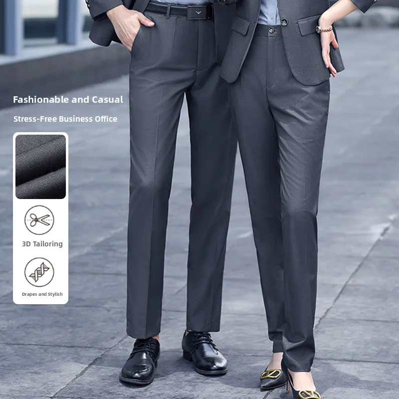 

Slim Fit Bla Profional Work Pants for Women Bank Hotel Busin Formal Trousers plus Size Winter New Arrival