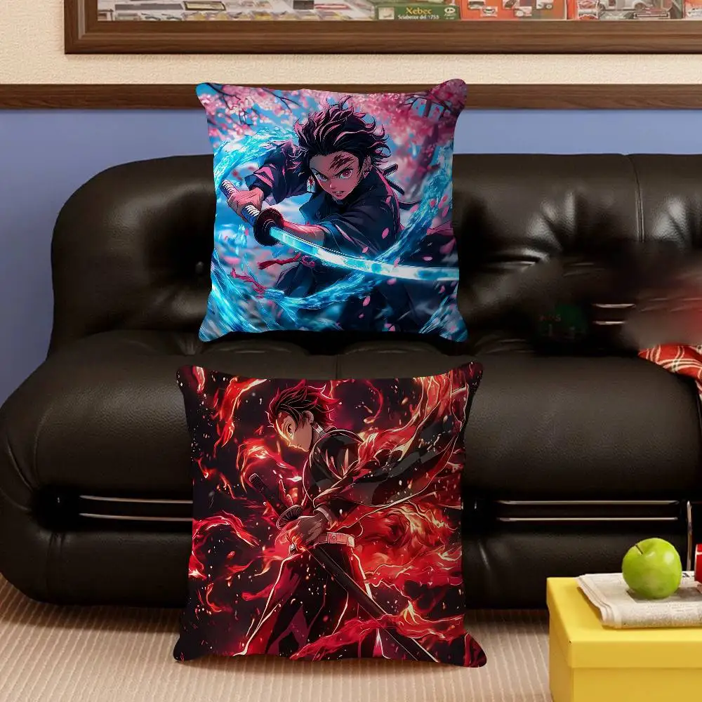 

Demon Slayer K-Kamado-Tanjirou Pillowcases Home Bedding Decorative Pillow Cover Wedding Super Soft Pillow Case