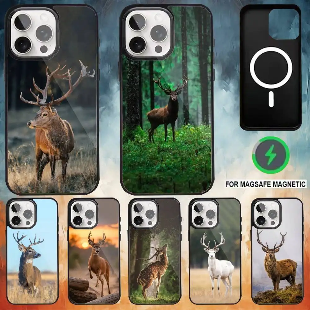 

Deer Hunting Phone Case For iPhone 17,16,15,14,13,12,Plus,Pro,Max For Magsafe Magnetic Wireless Charge