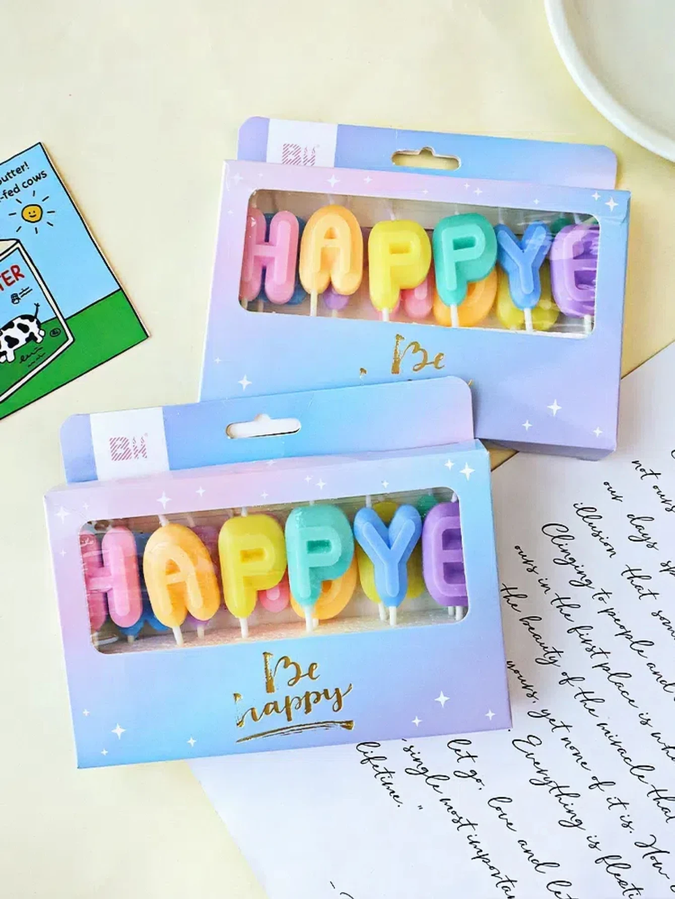 1Pcs Colorful Lette…