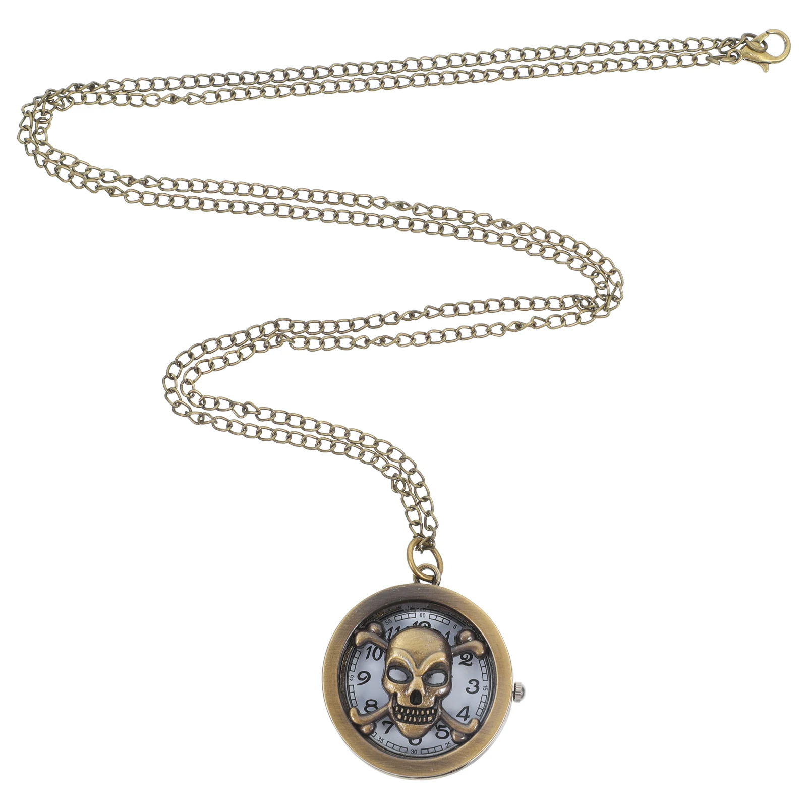 

Skull Pocket Alloy Retro Decor Fashion Ladies Vintage Mechanical Bronze Watches Classic Ladies Pocket Watches Timepiece