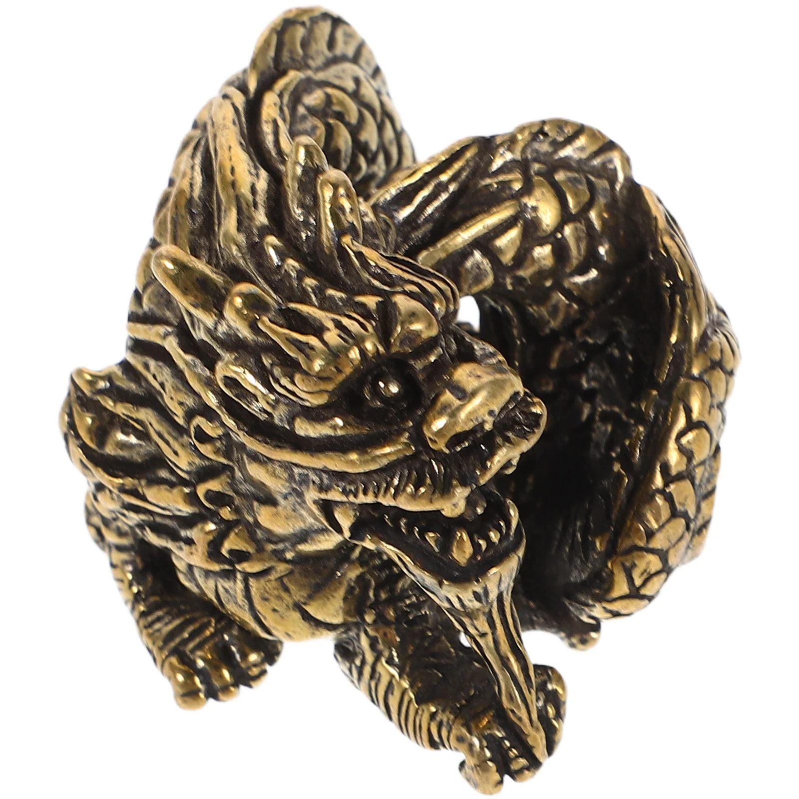 

Brass Dragon Statue Mini Chinese Zodiac For Desk Car Decor Cake Dragon Topper Home Office Metal Animal Ornament