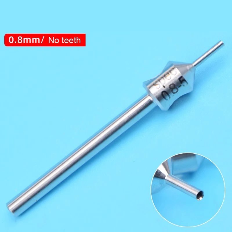 Stainless Steel Hair Implants Ultra-sharp FUE Punches(0.6-1.0) Serrated Plates Horn Mouths