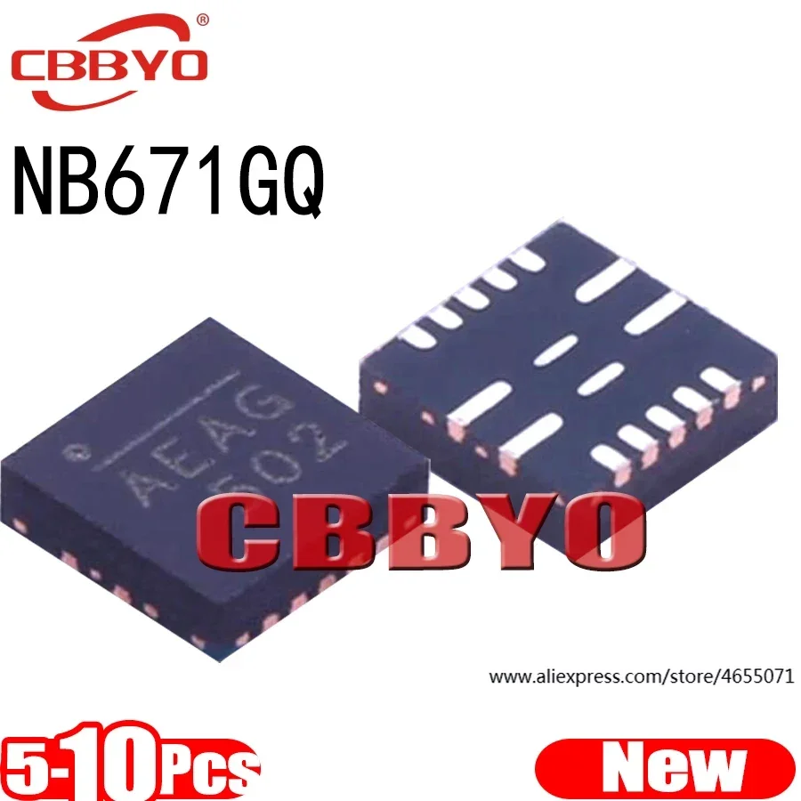 NB671GQ-Z nuevo de 5 a 10 unidades, NB671GQ NB671 AEAD AEA, 100% Chipset QFN-16