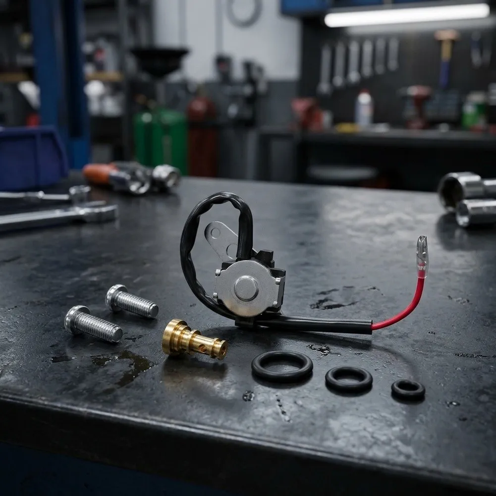 For Engine Fuel System Fuel Cut-off Solenoid Engine Fuel Flow Controller Fuel Solenoid Valve CH18 Solenoid Kit