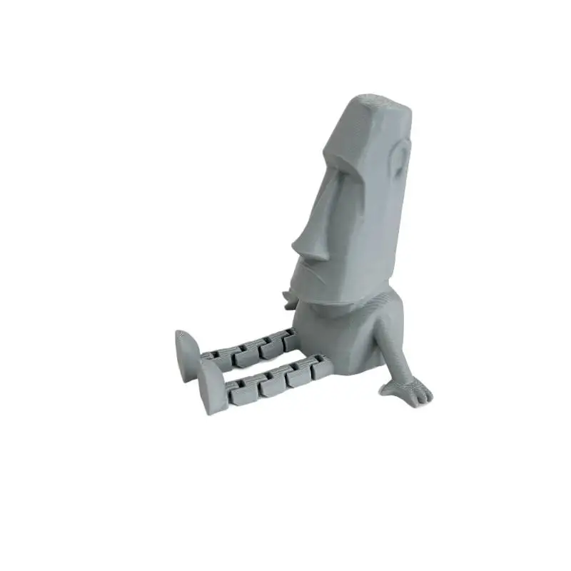 Mini Figuras Decorativas para Carro e Mesa: Estátua Criativa Moai Articulada, Escultura de Pessoa Pequena para Decoração de Páscoa e Lazer