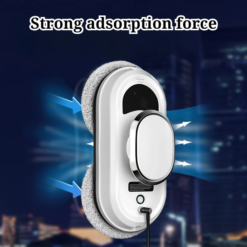 التلقائي المنزلية الكهربائية مُنظف نوافذ قوة الامتزاز القوية إزالة التلوث العميق التحكم عن بعد نافذة غسالة روبوت