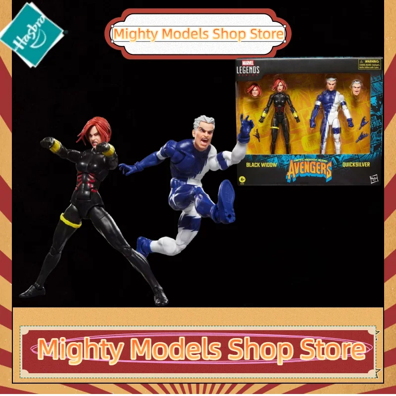 Preventa: Figuras de Acción Coleccionables Hasbro Marvel Legends de 6 Pulgadas, Black Widow y Quicksilver, Versión Cómica