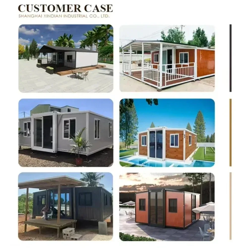 3 Bedroom Prefabricated Container House 20ft 40ft Modular Home Luxury Expandable Design for Family Living