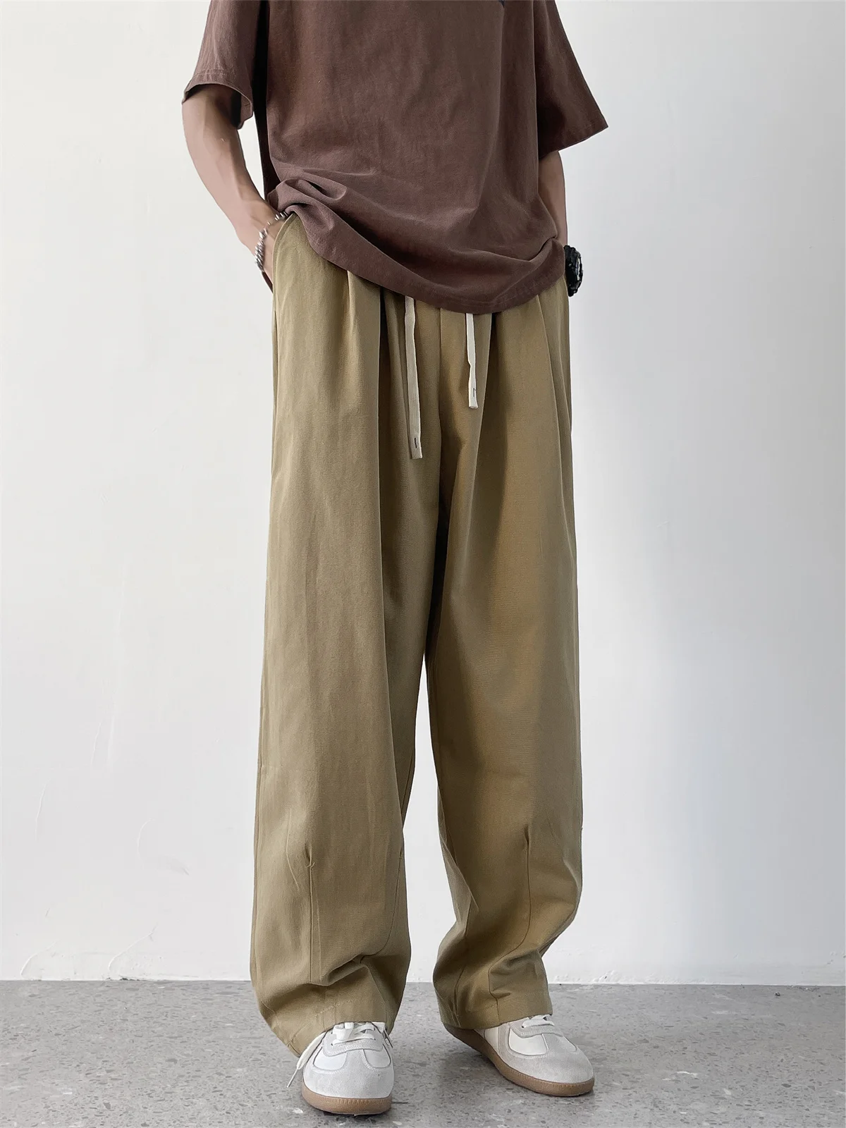 

Мужские повседневные рабочие брюки Ce Brown, летние, новые, винтажные, модные, свободного кроя, универсальные, молодежные, летние, модные