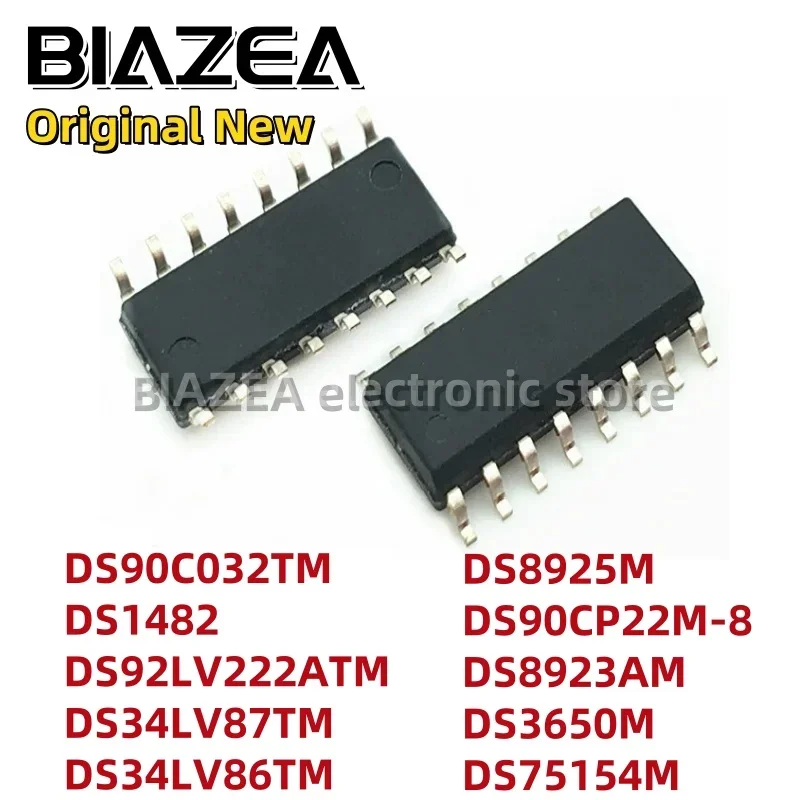 1piece DS90C032TM DS1482 DS92LV222ATM DS34LV87TM DS34LV86TM DS8925M DS90CP22M-8 DS8923AM DS3650M DS75154MSOP16 Chipset